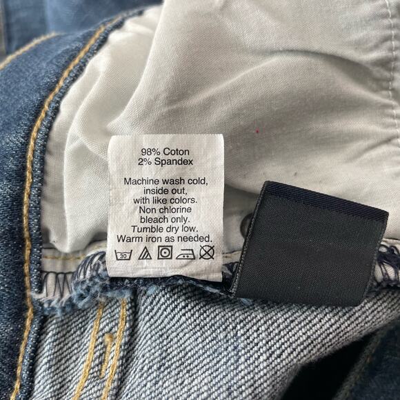 J Crew Factory Womens Jeans Size 30 Skinny Mid Rise Distressed Stretch Denim - Picture 7 of 11